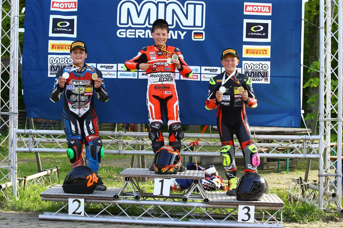 Podium im Nachwuchsrennsport